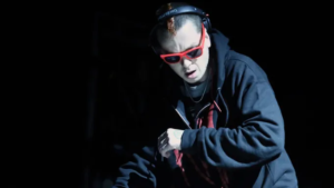 Sid Wilson performing with Slipknot onstage